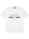 Gucci Oversized Cotton T-shirt With Logo In White