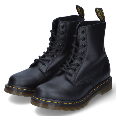 Pre-owned Dr. Martens' Combat Boots Pascal In Schwarz