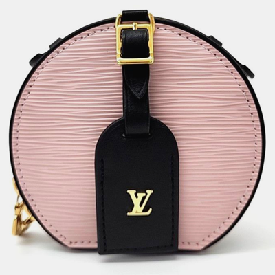 Pre-owned Louis Vuitton Epi Mini Boite Chapeau In Pink