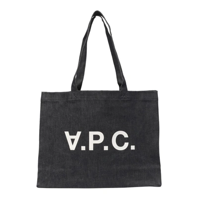 Apc A.p.c. Blue Denim Daniela Shopping Bag