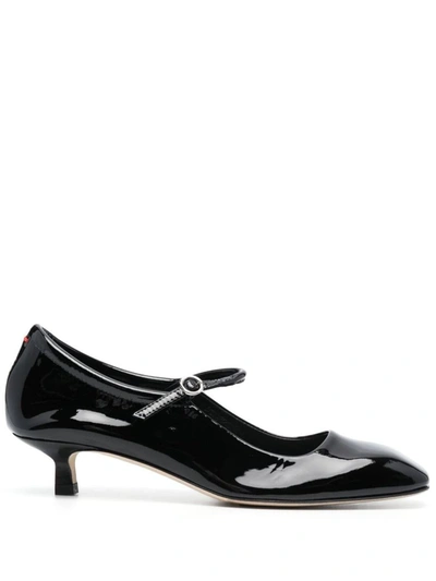 Aeyde Polina Nappa Leather Black In Black  