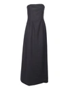 Alberta Ferretti Long Dress In Black