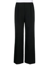 ALEXANDER WANG ALEXANDER WANG HIGH WAISTED PLEATED TROUSER WITH LOGO ELASTIC CLOTHING