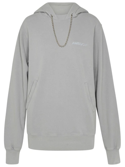 Ambush Ballchain Grey Cotton Sweatshirt