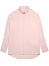 Ami Alexandre Mattiussi Pink Cotton Embossed Ami De Coeur Boxy Shirt Pink In Powder Pink
