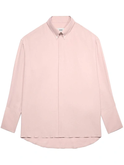 Ami Alexandre Mattiussi Ami Paris Shirt In Powder Pink