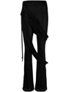 Andreädamo Andreādamo Jersey Flare Pants In 004 0473 Black
