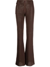 Andreädamo Andreādamo Waist Flare Pants In 003 0477 Nude