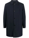 Aspesi Blue Wool Single-breasted Coat