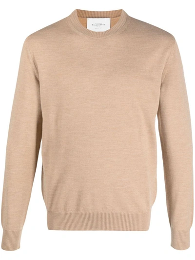 Ballantyne R Neck Pullover Clothing In Suede