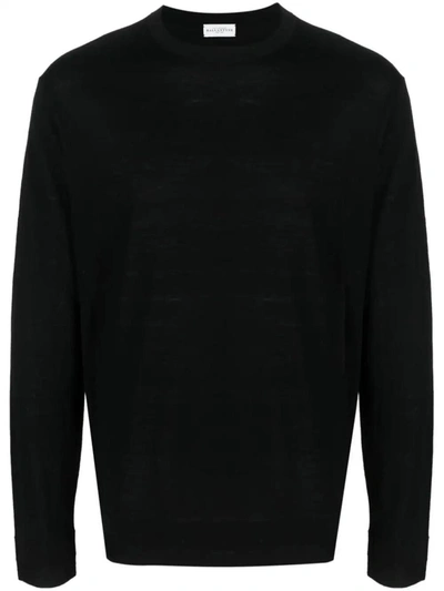 Ballantyne R Neck Pullover Clothing In Black