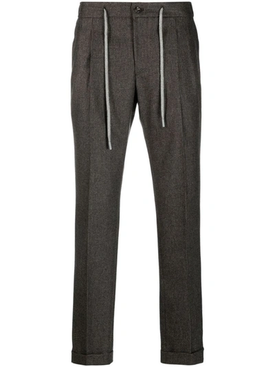 Barba Roma Drawstring Trousers Clothing In Brown