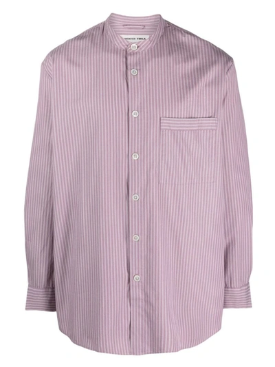Birkenstock Tekla Birkenstock X Tekla Long-sleeved Shirt Clothing In Pink & Purple