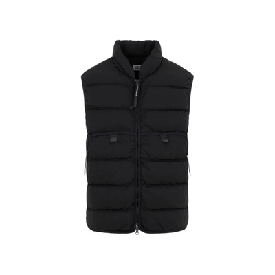 C.p. Company Eco-chrome R Padded Down Gilet In Blue