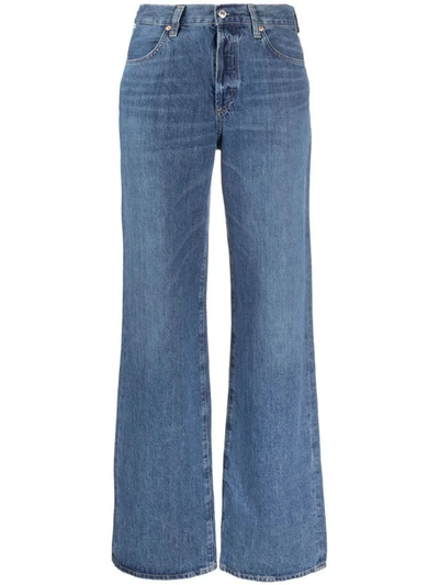 Citizens Of Humanity Amina High-rise Wide-leg Jeans In Blue