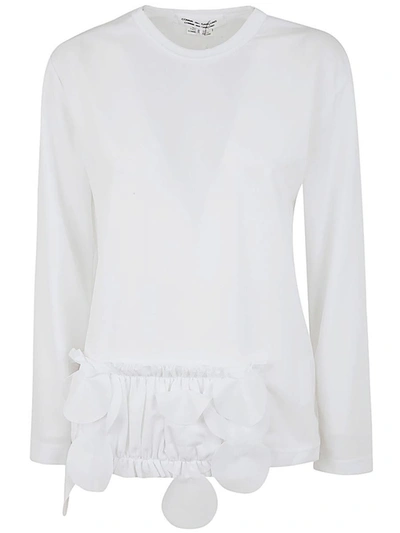 Comme Des Garçons Ladies` T-shrt Clothing In White