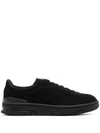 Comme Des Garçons Round Head Low-cut Skate Shoes In Black