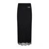 Dolce & Gabbana Lace Pencil Skirt In Black