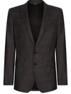 Dolce & Gabbana Men's Prince Of Wales Check Pattern Blazer In Brown