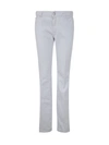 Dsquared2 Flare Jean With Belt Loops And Rivets In White
