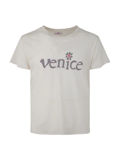 Erl Unisex Venice Tshirt Knit Clothing In White