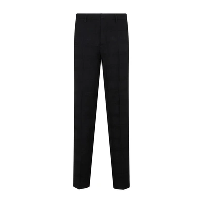 Etro Flat Front Pants In Black