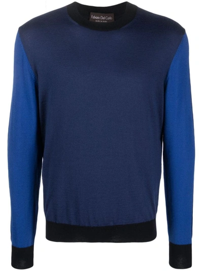 Fabrizio Del Carlo Wool Round Neck Jumper In Cc23 231