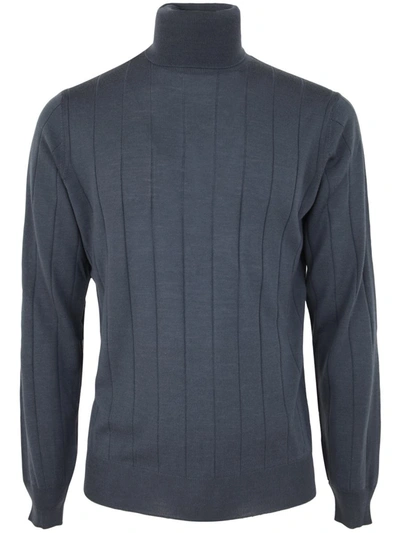 Filippo De Laurentiis Royal Merino Long Sleeves Turtle Neck Jumper In Grey