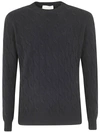 FILIPPO DE LAURENTIIS FILIPPO DE LAURENTIIS WOOL CASHMERE LONG SLEEVES CREW NECK SWEATER WITH BRAID CLOTHING