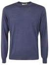 FILIPPO DE LAURENTIIS FILIPPO DE LAURENTIIS WOOL SILK CASHMERE LONG SLEEVES CREW NECK SWEATER CLOTHING