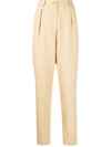 Forte Forte Forte_forte Canvas High Waist Pants Clothing In 0087 Gold