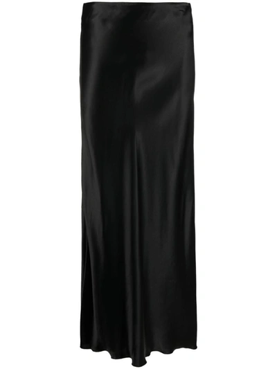 Forte Forte Forte_forte Viscose Satin Chic Skirt Clothing In Black