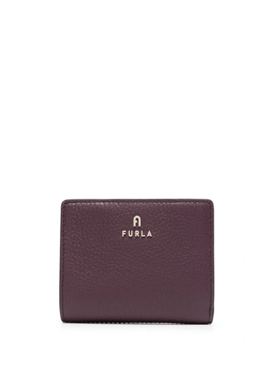 Furla Small Camelia Leather Wallet In 2520s Chianti+greige+cognac H Int.