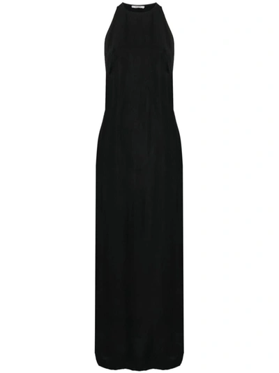 Gauchère Asymmetric Jersey Maxi Dress In Black