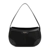 Giorgio Armani Small Plisse Napa Shoulder Bag In Black