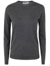 Goes Botanical Long Sleeves Crew Neck Sweater Clothing In Grey