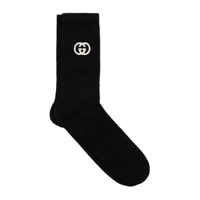 Prada Cotton Blend Socks With Interlocking G In F Loden