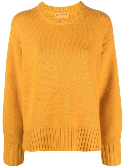 Guest In Residence Yellow Cozy Sweater In Honey