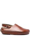 Hereu Slingback Cargol Shearling In Brown