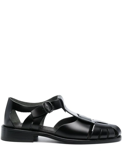 Hereu Black Pesca Sandals