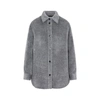 Isabel Marant Celiane Button-up Shirt Jacket In Grey