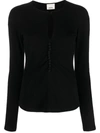 Isabel Marant Black Detail Button Top For Women In Black