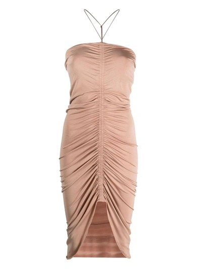 Jade Swim Wrapped Sleeveless Dress In Nude & Neutrals