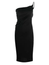 Jade Swim Wrapped Midi Dress In Black