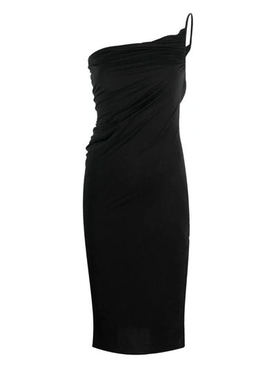 Jade Swim Wrapped Midi Dress In Black