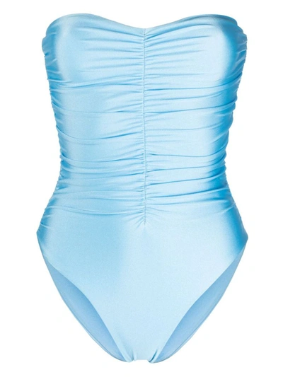 Jade Swim Yara Ruched Swimsuit In Blue