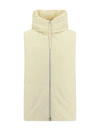 Jil Sander Oversized Hooded Down Vest In 279