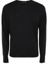 John Smedley Marcus Crewneck Virgin Wool Sweater In Black