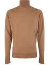 John Smedley Richards Long Sleeves Crew Neck Pullover In Brown