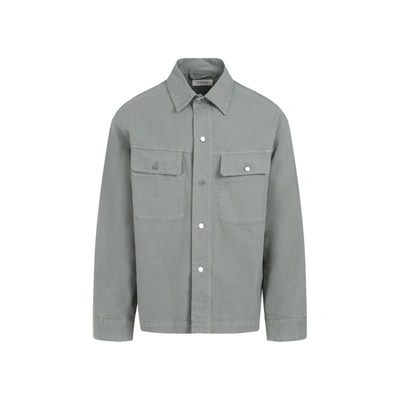 The Row Lemaire Trucker Overshirt In Ind Indigo